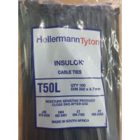 Cable Ties 392x 4.7 Black -t50l