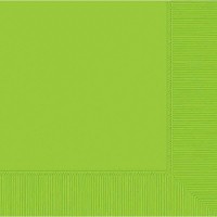Serviettes - 2 Ply Lime Green