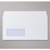 Envelope - Dlb White Window 110x220