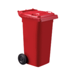 Plastic Wheelie Bin 120L Red