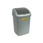 Flip Top Bin With Lid 12L Silver