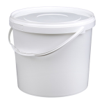 BUC009 10Lit White Plastic Bucket