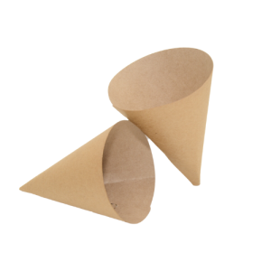 FOO225 Kraft Chip Cone Medium