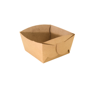 FOO245 Kraft Open Burger Box