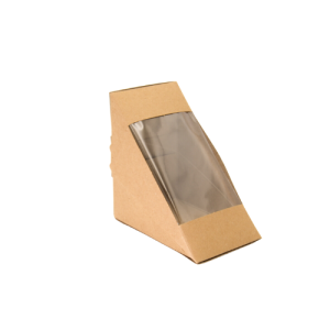 FOO251 Kraft Sandwich Wedge 4 Slices Window
