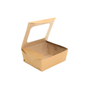 FOO297 Kraft Deli Box Small Window