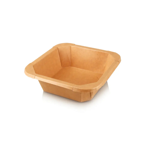 Kraft square 500ml food punch bowl 300/Box