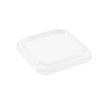 Lid PET square clear 1000ml 178mm 300/Box