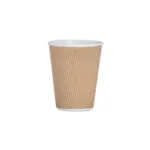 Cups Ripple 250ml - Light Brown (Kraft) / 1000