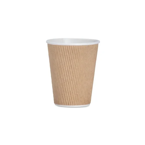 Cups Ripple  Light Brown 250ml