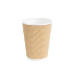 Cups Ripple 350ml - Kraft Brown /1000