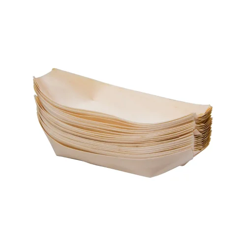 Wooden Disposable Boats medium 20pcs