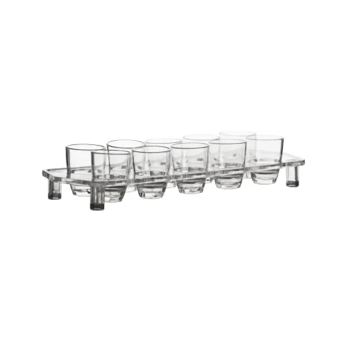 Shot Glasses Tray 25ml (Clear)