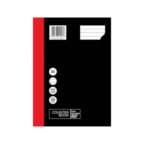 A4 288pg - 3 Quire Feint Margin