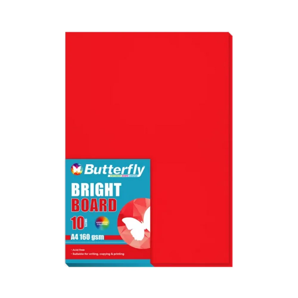 STA1764 A4 160gsm - Red Bright 10 Pack - Image 1