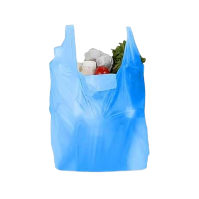 Plastic Carry Bags Blue - Image 2