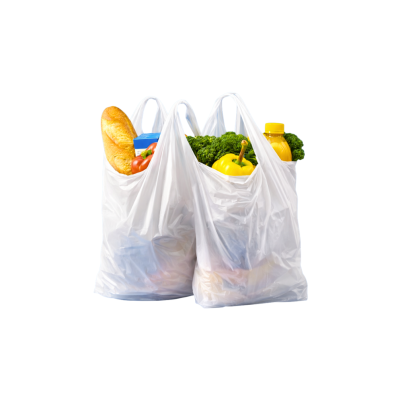 Plastic Carry Bags White - Image 2