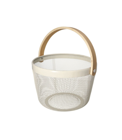 Mesh Stainless Steel Storage Basket 26cm