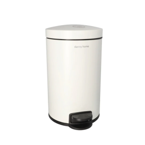 Pedal Trash Can Cream 12L Stainless Steel