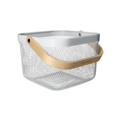 Mesh Stainless Steel Storage Basket  Square 24cm - Image 3