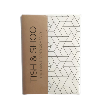 Geometric White Tissue Paper