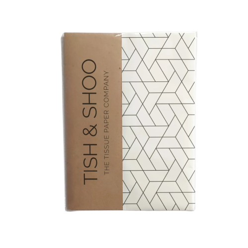 Geometric White Tissue Paper