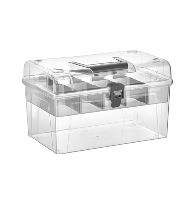 Storage Box with Lid - Clear Xmate