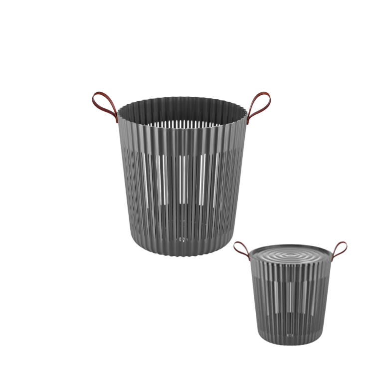 Basket Round with Lid 33L