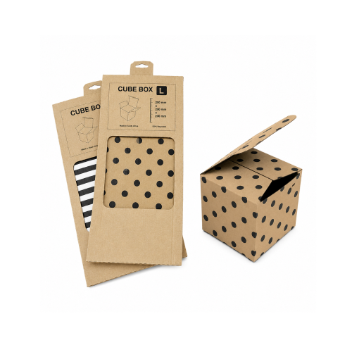 Gift Cube Box Kraft