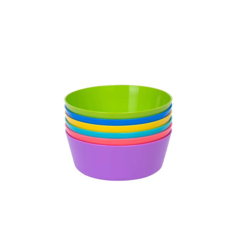 Bowls Kiddies Rainbow 6'S /Pack