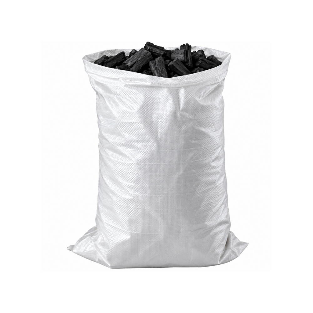 SOU129 Woven Poly Prop Charcoal Bag 50kg - Image 1